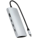 Satechi USB-C Multiport Adapter 8K with Ethernet V3 Silver (ST-P8KES)