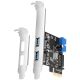 Axagon PCI-Express card with two internal and two external SuperSpeed USB ports. Standard & Low profile.
