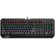 CANYON Hazard GK-6, Wired multimedia gaming keyboard with lighting effect, 108pcs rainbow LED, Numbers 104keys, RU+EN double injection layout, cable length 1.8M, 450.5*163.7*42mm, 0.90kg, color black