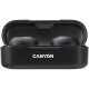 Canyon TWS-1 Bluetooth headset, with microphone, BT V5.0, Bluetrum AB5376A2, battery EarBud 45mAh*2+Charging Case 300mAh, cable length 0.3m, 66*28*24mm, 0.04kg, Black