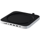 SATECHI Mac Mini Stand & Hub with NVMe SSD Enclosure - Silver