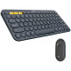 LOGITECH Pebble 2 Bluetooth Keyboard Combo - TONAL GRAPHITE - FRA