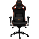 Gaming chair, PU leather, Cold molded foam, Metal Frame , Frog mechanism, 90-165 dgree, 4D armrest, Tilt Lock, Class 4 gas lift, metal 5 Stars Base, 60mm PU caster,black+Orange.