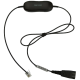 JABRA Smart Cord, QD to RJ9, straight 0,8 meters, with 8-position switch configurator, for STD Variants Headset, makes the headset follow the legislation (new software)