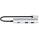 SATECHI 4-in-1 USB-C Slim Multiport Adapter 4K (Silver)