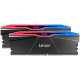 Lexar Ares 48GB Kit (2X24GB) DDR5 8000MHz UDIMM CL40 1.35V with heatsink and RGB lighting, Dual pack, Black Color