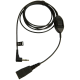 JABRA QD Cord to 3.5 mm jack. With in-line call-answering; for Alcatel 8er and 9er Series