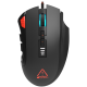 CANYON,Gaming Mouse with 12 programmable buttons, Sunplus 6662 optical sensor, 6 levels of DPI and up to 5000, 10 million times key life, 1.8m Braided cable, UPE feet and colorful RGB lights, Black, size:124x79x43.5mm, 148g