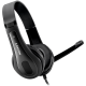 CANYON entry price PC headset with microphone, combined 3.5mm plug, leather pads, Flat cable length 1.8m, 160*60*160mm, 0.13kg, Black