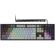 LORGAR Azar 514, Wired mechanical gaming keyboard, RGB backlight, 1680000 colour variations, 18 modes, keys number: 104, 50M clicks, linear dream switches, spring cable up to 3.4m, ABS plastic+metal, magnetic cover, 450*136*39mm, 1.17kg, white, EN+RU layo