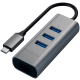 USB-hub Satechi Type-C 2-in-1 USB 3.0 Aluminum 3 Port Hub and Ethernet Port