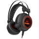 Headphones with microphone AP-U840MV, black (USB, LED)