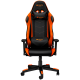 Gaming chair, PU leather, Original foam and Cold molded foam, Metal Frame, Butterfly mechanism, 90-165 dgree, 3D armrest, Class 4 gas lift, Nylon 5 Stars Base, 60mm PU caster, black+Orange.