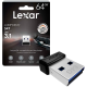 MEMORY DRIVE FLASH USB3.1 64GB/S47 LJDS47-64GABBK LEXAR