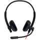 CANYON PC headset HS-07 PC Mic 3.5/USB Flat 2.8m Black