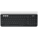 LOGITECH K780 Multi-Device Wireless Keyboard - DARK GREY/SPECKLED WHITE - UK - 2.4GHZ/BT - INTNL-973