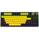LORGAR KBP70TKLW, Wireless TKL Mechanical Gaming Keyboard Pro, Black/yellow, EN layout