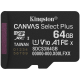 SD MicroSD Card  64GB Kingston SDXC Canvas+ Gen3 o.Adapter retail
