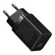Baseus Super Si Pro Adapter 30Watt 1xUSB-C + 1xUSB-A Sort